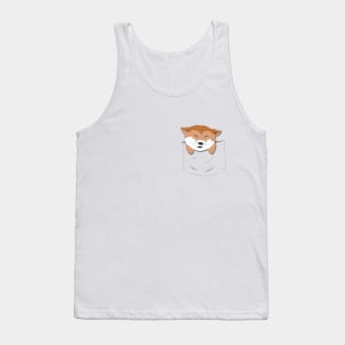 Sleeping Doge in Pocket tee Tank Top